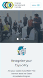 Mobile Screenshot of change-management-institute.com